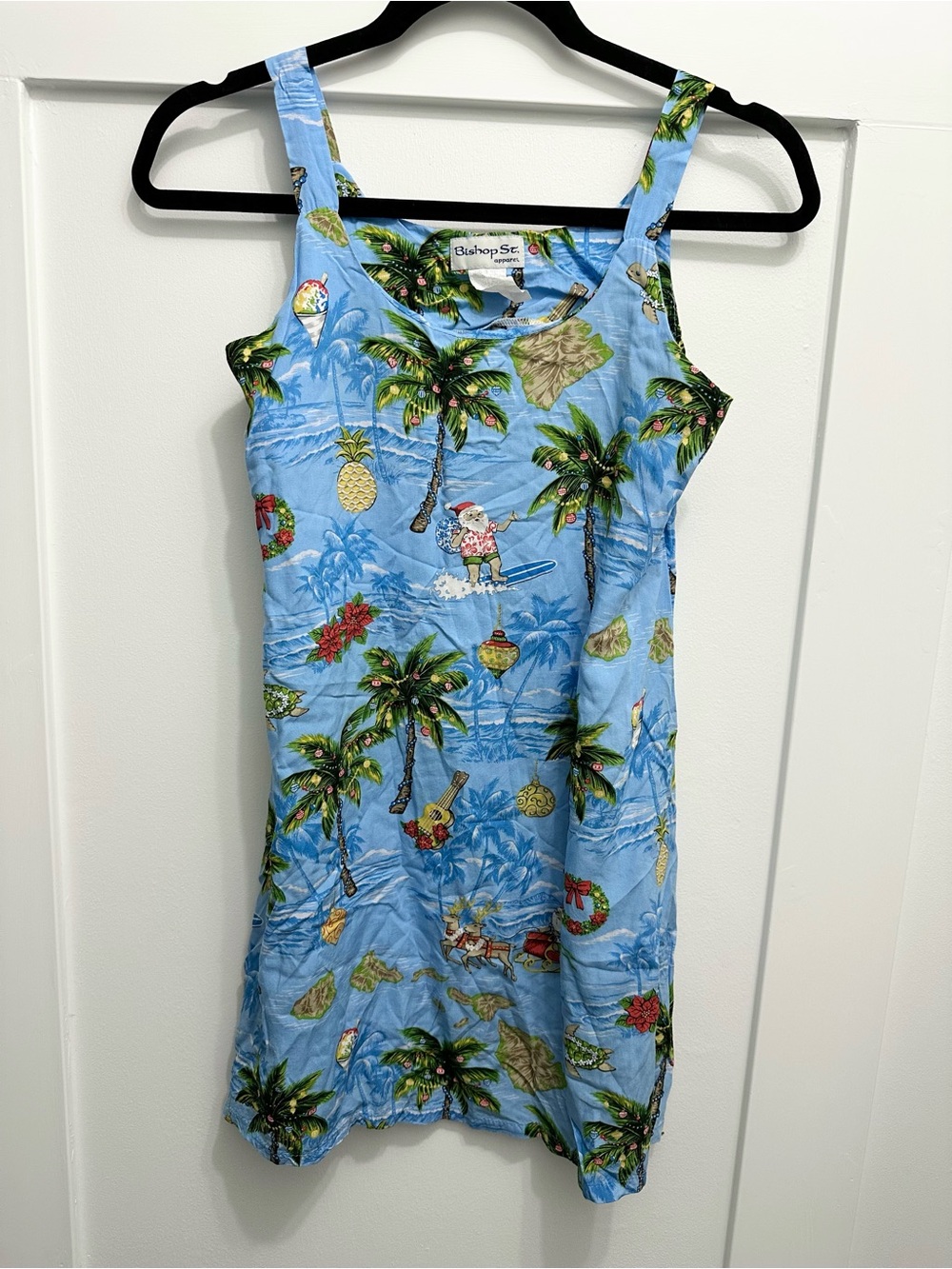 Kids Vintage Bishop St Christmas Hawaiian Dress
